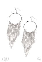 Load image into Gallery viewer, Streamlined Shimmer - White Earrings
