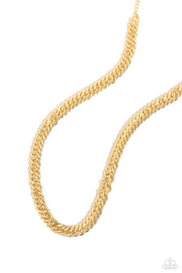 In The END ZONE - Gold Mens Collection Necklace