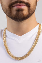 Load image into Gallery viewer, In The END ZONE - Gold Mens Collection Necklace

