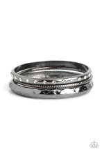 Load image into Gallery viewer, Confidently Curvaceous - Black Bangle Bracelets
