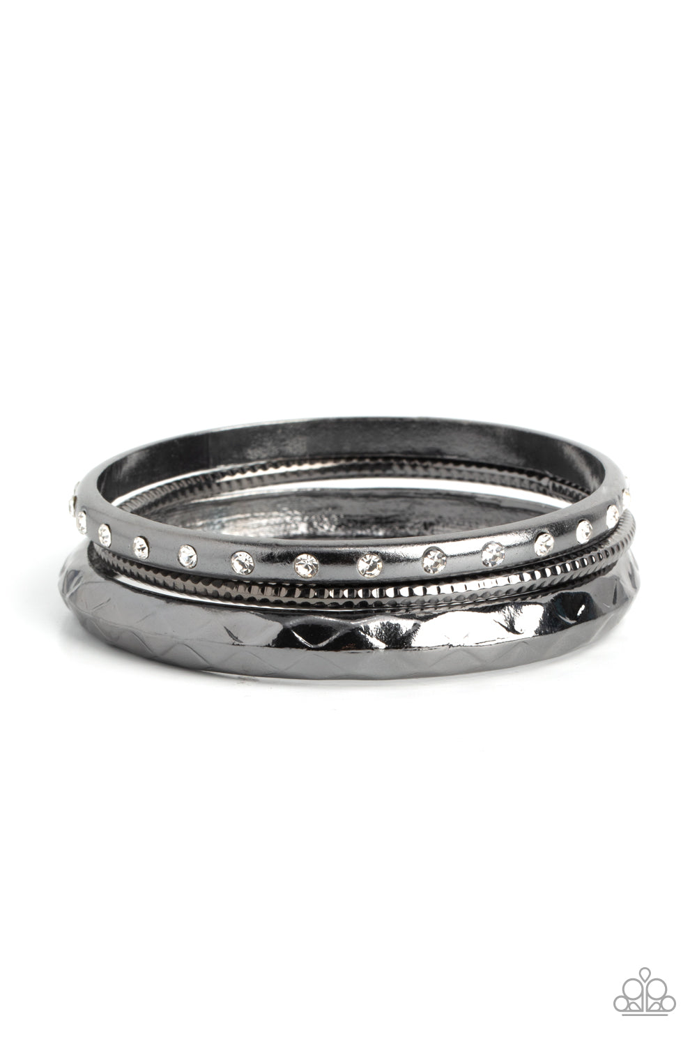 Confidently Curvaceous - Black Bangle Bracelets