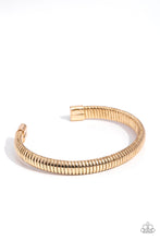 Load image into Gallery viewer, Let It RIB - Gold Mens Collection Cuff Bracelet
