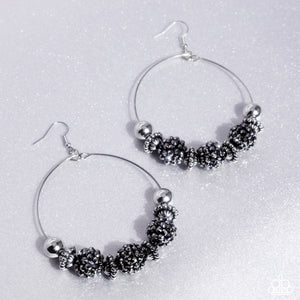 I Can Take a Compliment - Silver & Gunmetal Earrings