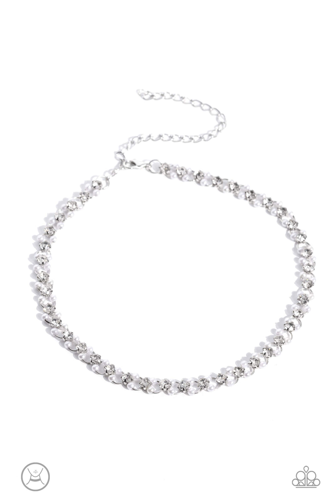 Classy Couture - White Necklace