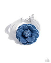 Load image into Gallery viewer, Garden Genre - Denim &amp; White Bracelet
