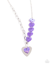 Load image into Gallery viewer, HEART Of The Movement - Purple Necklace
