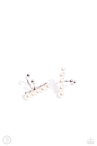 CUFF Love - White Cuff Earrings