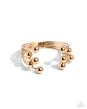 Load image into Gallery viewer, Assembly Line - Gold Cuff Bracelet
