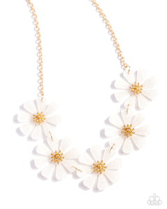 Pastel Promenade - White Necklace
