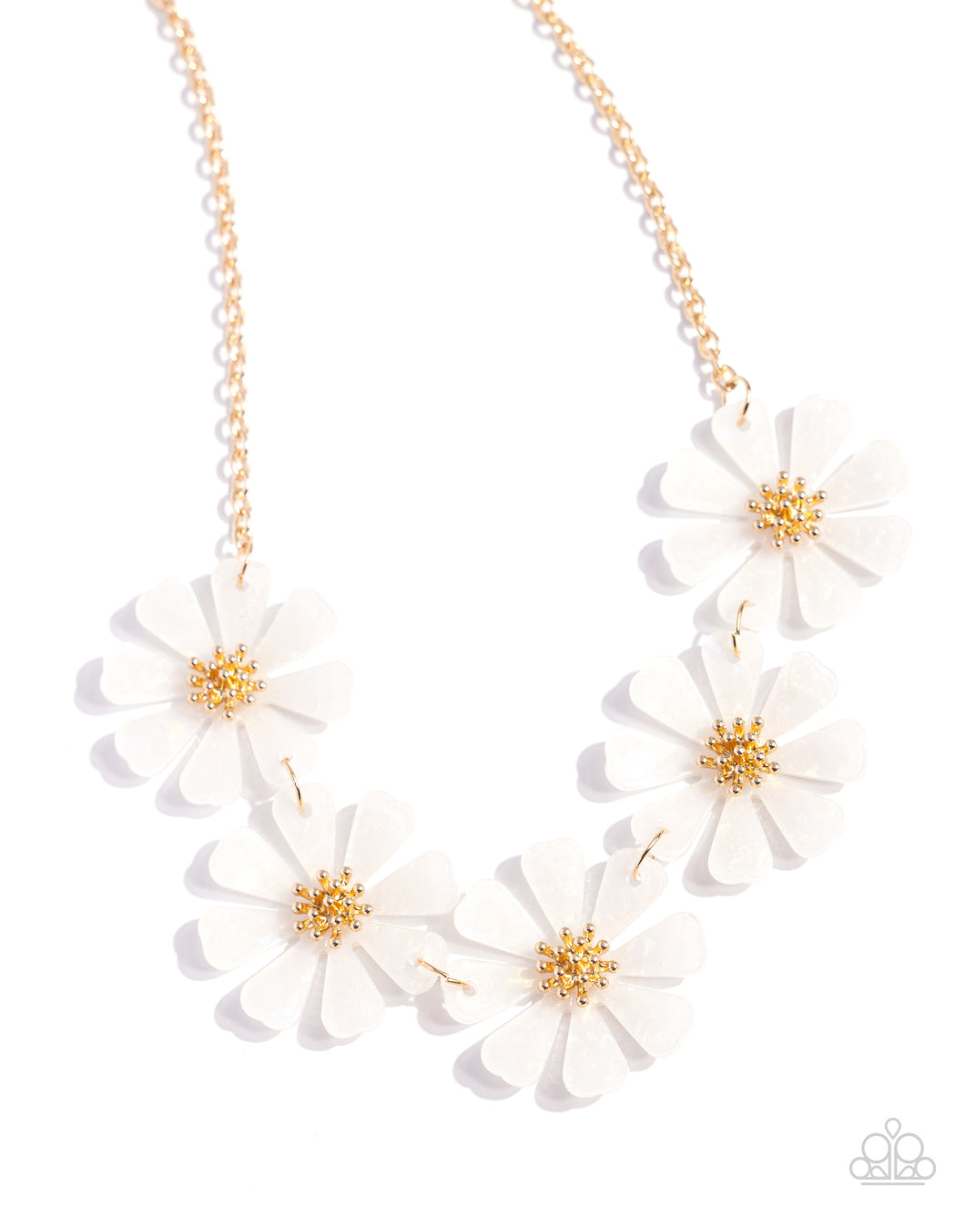 Pastel Promenade - White Necklace