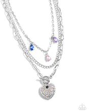 Load image into Gallery viewer, HEART History - Multicolor Iridescent Necklace
