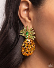 Load image into Gallery viewer, Pineapple Pizzazz - Yellow Earrings
