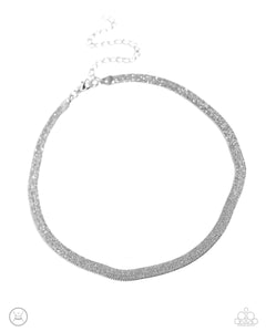 Simply Scintillating - Silver Necklace
