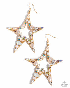 Variegated Value - Multicolor Star Earrings