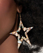 Load image into Gallery viewer, Variegated Value - Multicolor Star Earrings
