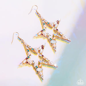 Variegated Value - Multicolor Star Earrings