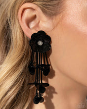 Load image into Gallery viewer, Floral Future - Black Earrings
