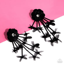 Load image into Gallery viewer, Floral Future - Black Earrings
