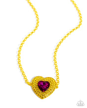 Load image into Gallery viewer, Locket Leisure - Yellow Necklace
