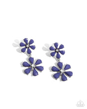 Load image into Gallery viewer, A Blast of Blossoms - Blue Earrings
