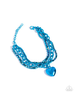 Affectionate Accent - Blue Bracelet