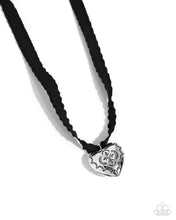 Load image into Gallery viewer, Fabricated Finesse - Black Ribbon Necklace
