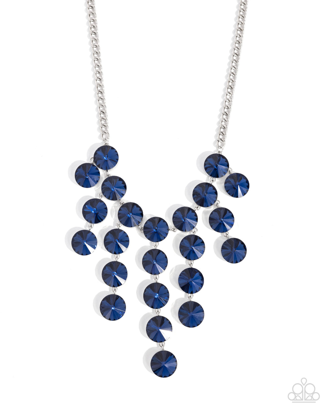 Spotlight Stunner - Blue Blockbuster Necklace