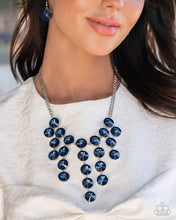 Load image into Gallery viewer, Spotlight Stunner - Blue Blockbuster Necklace
