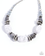 Load image into Gallery viewer, In Good Glazes - Silver &amp; Black Blockbuster Necklace
