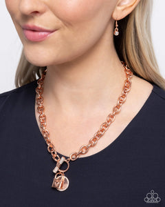 Locked Lady - Copper Necklace