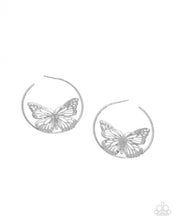 Load image into Gallery viewer, Aerial Alias - Silver Butterfly Earrings
