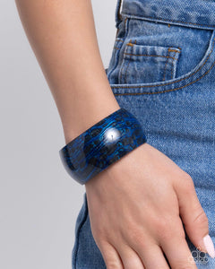 Radical Rendezvous - Blue Cuff Bracelet