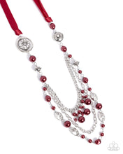 Load image into Gallery viewer, All the Trimmings - Red Blockbuster Necklace
