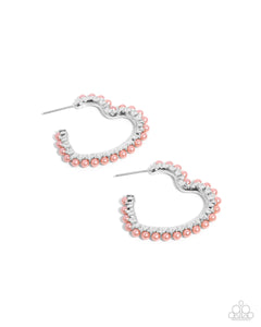 Vocally Vintage - Coral - Orange Earrings