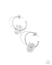 Load image into Gallery viewer, Textured Trouble - Silver Earrings
