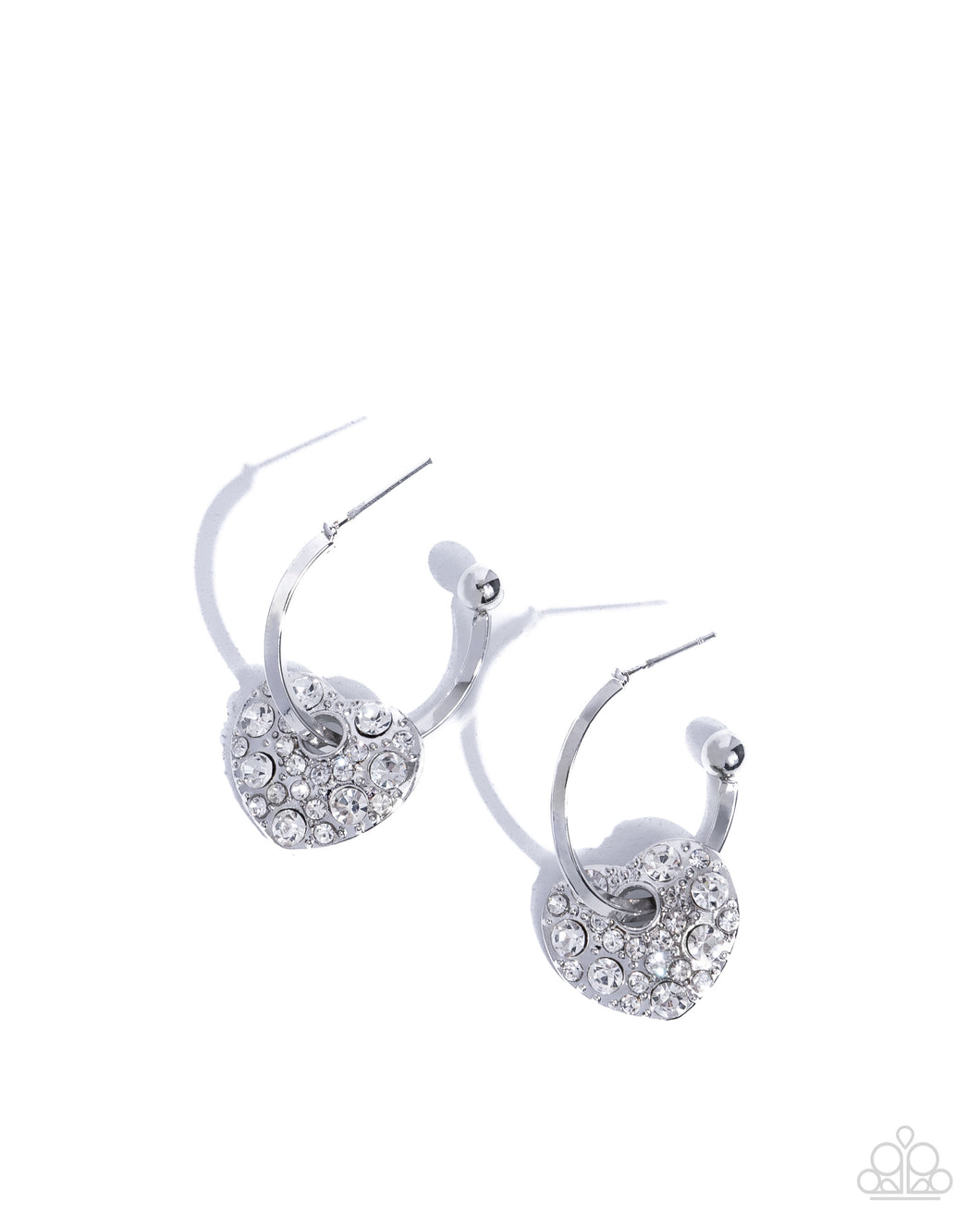 Valentines Valor - White Earrings