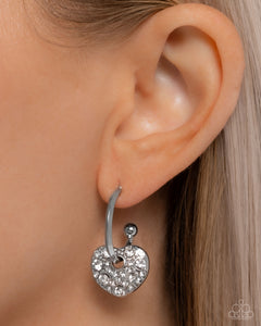 Valentines Valor - White Earrings