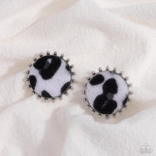 Load image into Gallery viewer, Cowhide Couture - Black Stud Earrings
