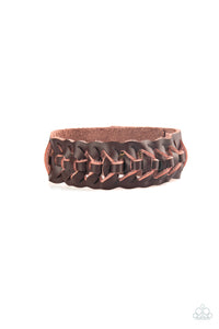 Rustle Up - Brown Mens Bracelet