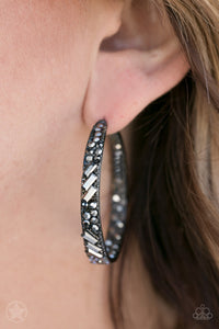 GLITZY By Association - Blockbuster Black Earrings