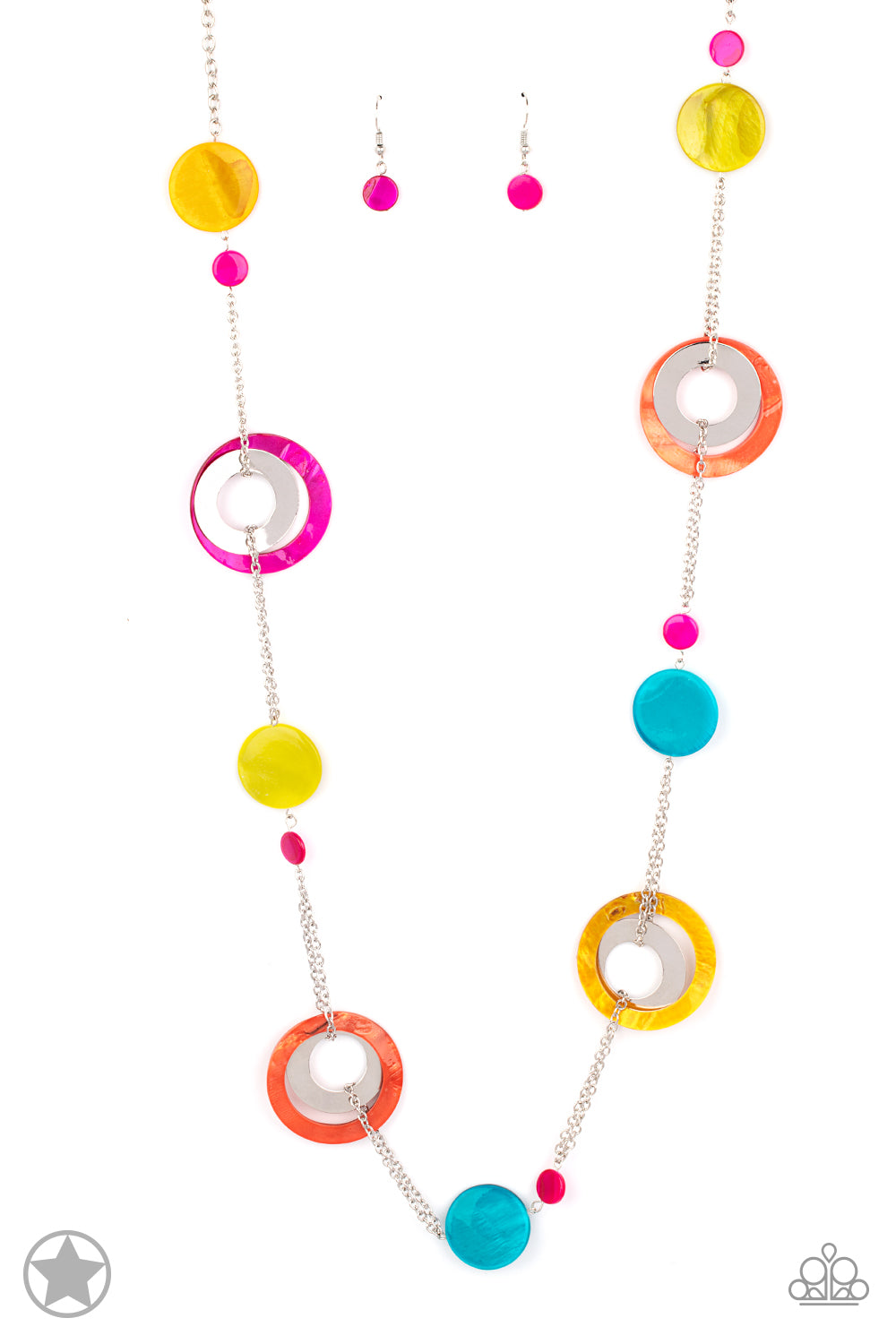 Kaleidoscopically Captivating - Multicolor Blockbuster Necklace