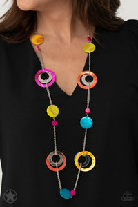 Kaleidoscopically Captivating - Multicolor Blockbuster Necklace