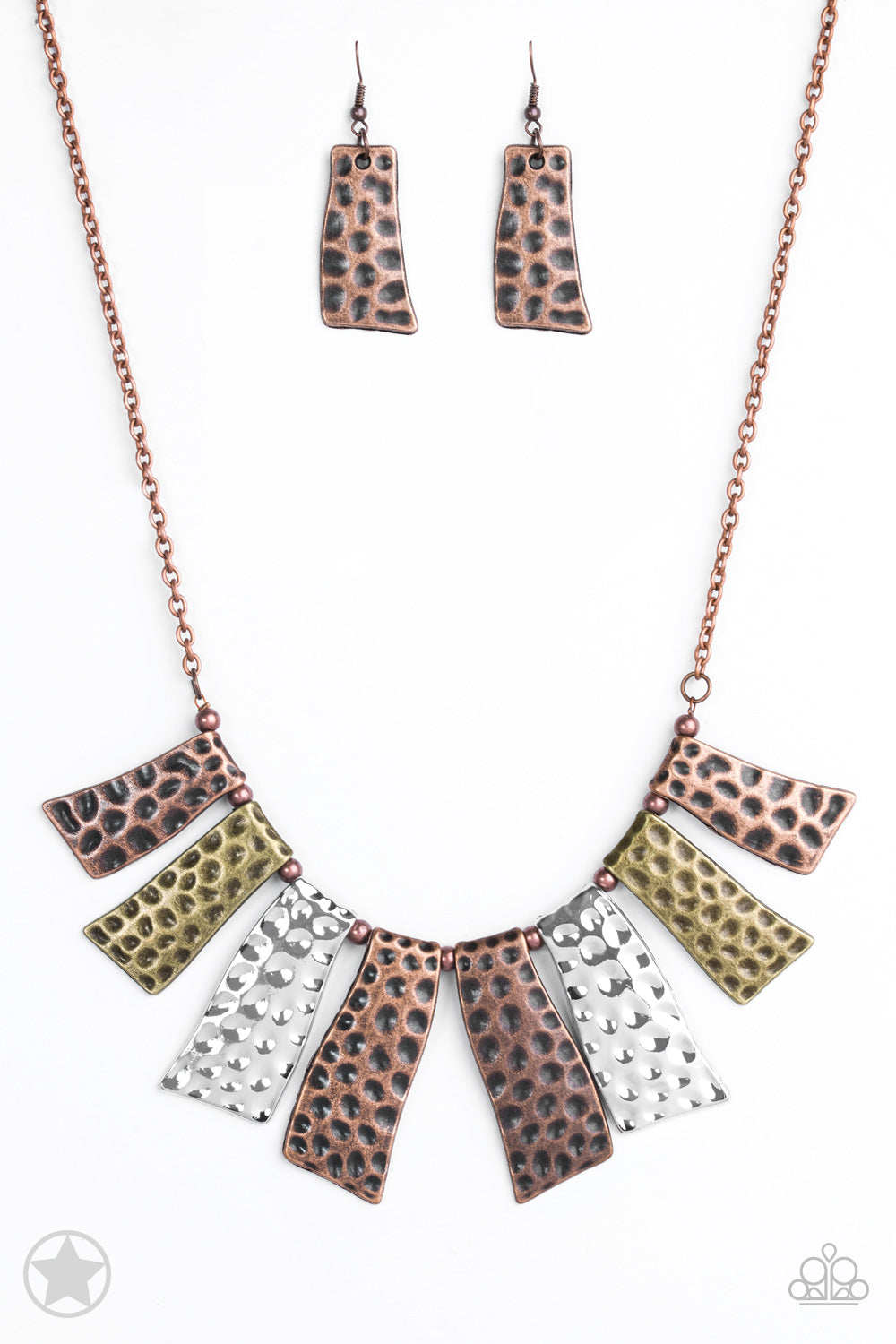 A Fan of the Tribe- Multicolor Necklace