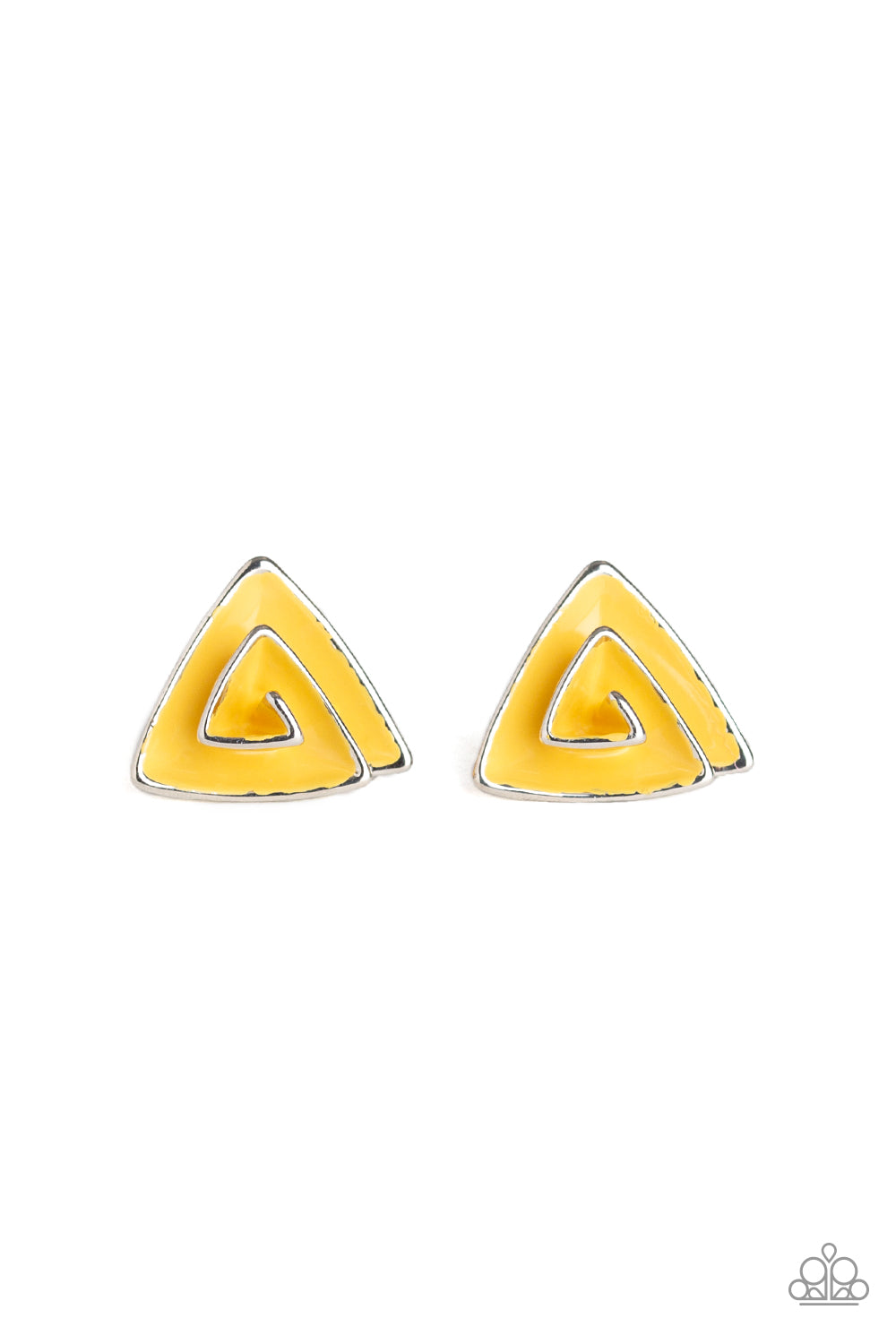 On Blast - Yellow Earrings