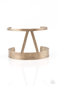 Rural Ruler - Brass Cuff Bracelet