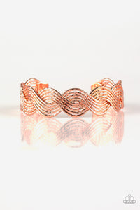Braided Brilliance - Copper Cuff Bracelet