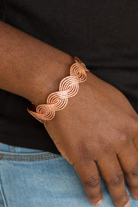 Braided Brilliance - Copper Cuff Bracelet