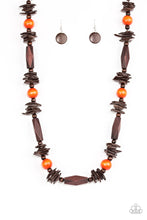Load image into Gallery viewer, Cozumel Coast - Orange Necklace
