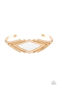 In Total De-NILE - Gold Cuff Bracelet