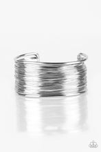 Load image into Gallery viewer, Wire Warrior - Silver Cuff Bracelet
